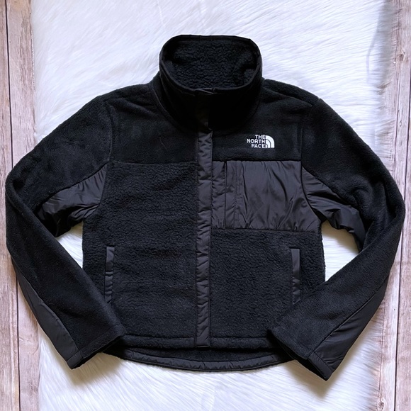 The North Face Girls’ Fleece Mashup Jacket In Black - Picture 1 of 10
